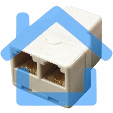 Телефонный двойник Rexant RJ-14(6P4C) (гнездо - 2 гнезда)