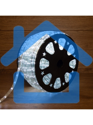 Дюралайт Neon-night LED, свечение с динамикой (3W) - белый Эконом 24 LED/м, бухта 100м