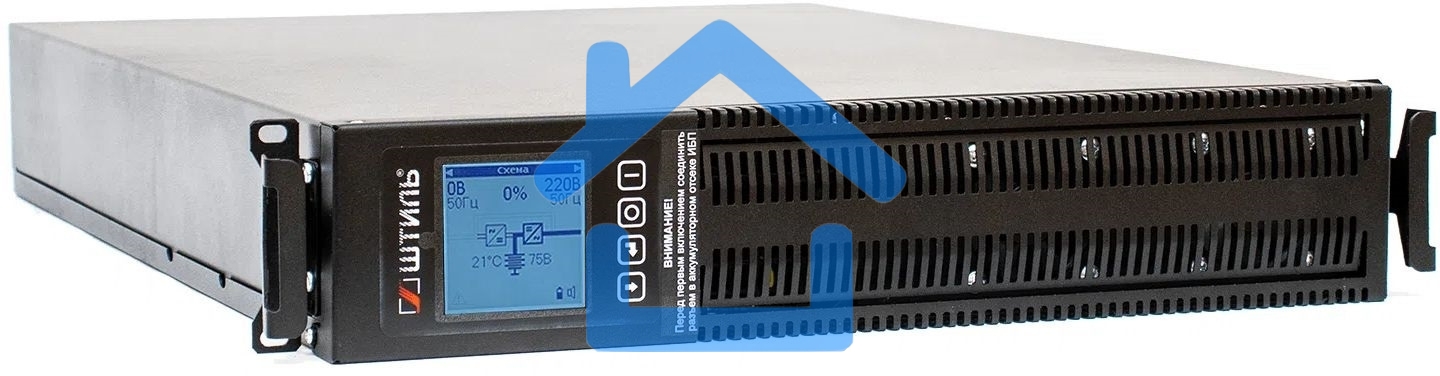 Источник бесперебойного питания ШТИЛЬ 2000 ВА; on-line; батарея: 72В, int, ext (no incl; 2U; rack / tower