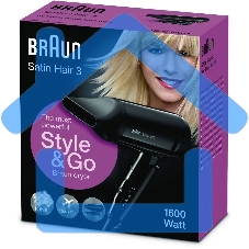 Фен Braun BRHD350E 1600Вт черный