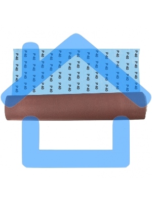 Шкурка на тканевой основе, P 40, 1000 мм х 20 м, водостойкая Matrix