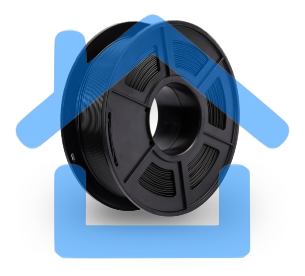 Филамент NVPRINT PLA Carbon Fiber для 3D печати диаметр 1.75мм длина 330 метров масса 1 кг