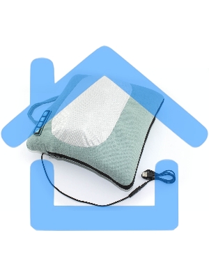 Массажная подушка для шеи и спины с подогревом L419