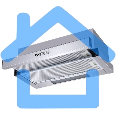 Вытяжка встраиваемая Centek СТ-1840-50 серебристая, 50 см, 600 куб. м/ч, 52 дБ