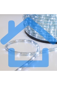 Дюралайт Neon-night LED, свечение с динамикой (3W) - белый Эконом 24 LED/м, бухта 100м