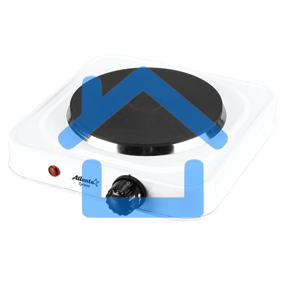 Плитка электрическая Atlanta ATH-1736 (белый) одноконфорочная