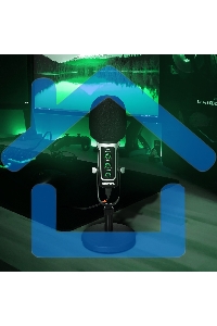 Микрофон проводной SunWind SW-SM500G 1.8м черный