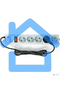 Сетевой фильтр POWER CUBE 1,9 м.* 5 розеток, серый