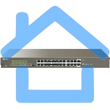 Коммутатор 24PORT 4POE TEG1124P-24-250W TENDA