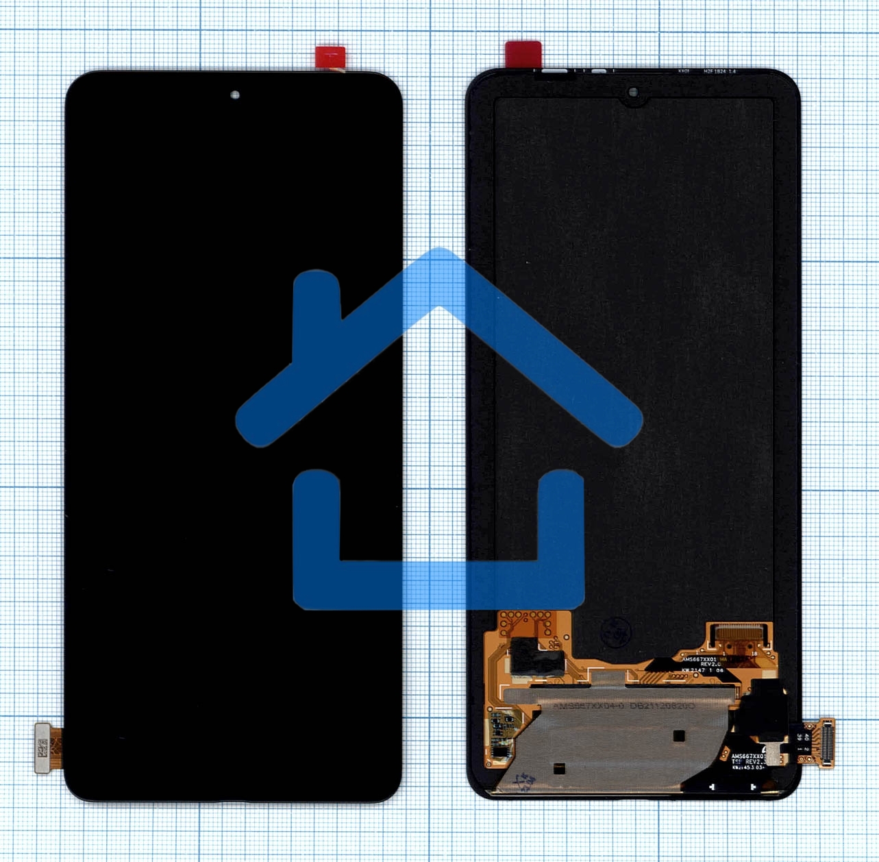 Дисплей для Xiaomi Black Shark 4 в сборе с тачскрином черный (OR)