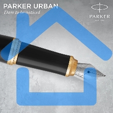 Набор ручек Parker Urban Core FK200 (CW2093381) Muted черный GT сталь нержавеющая, подарочная коробка ручка перьевая, ручка шариковая