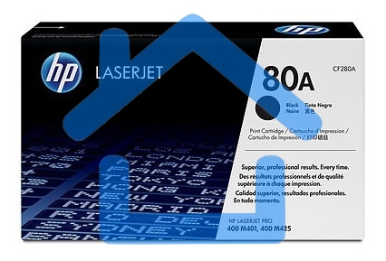 Картридж лазерный HP 80A (CF280A) черный для LaserJet Pro 400 M401/M425 2700 стр.