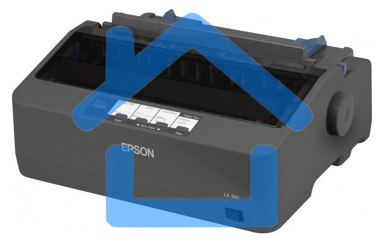 Принтер матричный Epson LX-350 (C11CC24031/C11CC24032), (А4, 357 cps (12 cpi), USB, LPT, COM)
