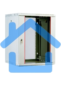 Шкаф телеком. настенный разборный 15U (600х550), съемные стенки, дверь стекло (ШРН-М-15.500) (1 коробка)