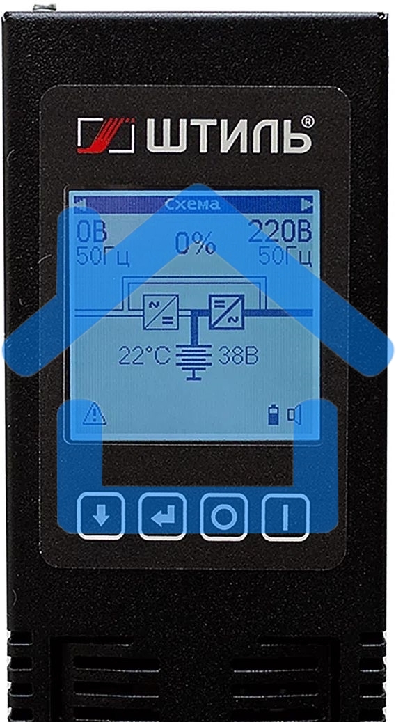 Источник бесперебойного питания ШТИЛЬ 2000 ВА; on-line; батарея: 72В, int, ext (no incl; 2U; rack / tower