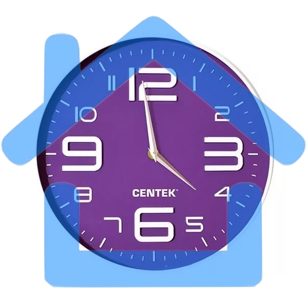 Часы настенные Centek СТ-7101 фиолетовый