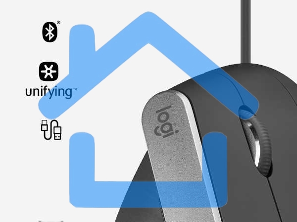 Мышь беспроводная/проводная Logitech MX Vertical графитовый, 4000 dpi, радиоканал, Bluetooth, USB, кнопки - 6