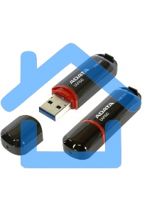 Флешка USB ADATA UV150 (AUV150-64G-RBK), 64 Gb, USB 3.0, R/W 100/40, черный