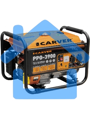 Электрогенератор бензиновый Carver PPG-3900A, 3.2 кВт, 67 дБ, 42 кг