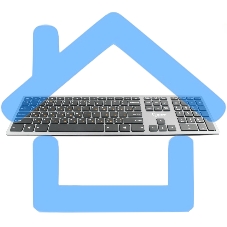 Клавиатура Gembird KBW-1 беспроводная, USB, серебристый