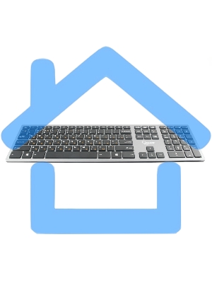 Клавиатура Gembird KBW-1 беспроводная, USB, серебристый