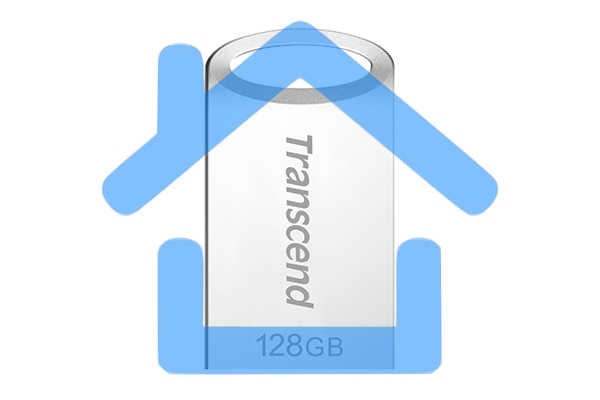 Флешка USB R/W Transcend 128Gb JETFLASH 710 (Silver)