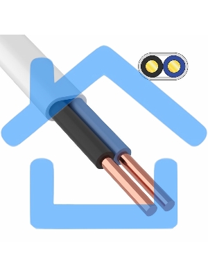 Провод ПБВВ/ПУСП 2x2,5 мм² 100 м ГОСТ 26445-85, ТУ 3551-021-38229892-2017