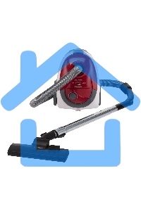 Пылесос Starwind SCB1114 красный/белый, 300/1800 Вт, уборка сухая, пылесборник мешок 2 л