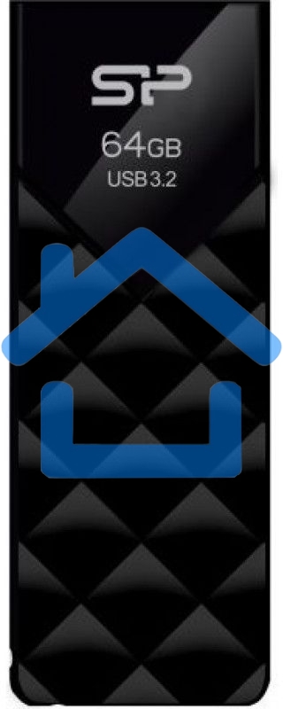 Флешка USB 64 Gb Silicon Power Blaze B03, USB 3.2, черный