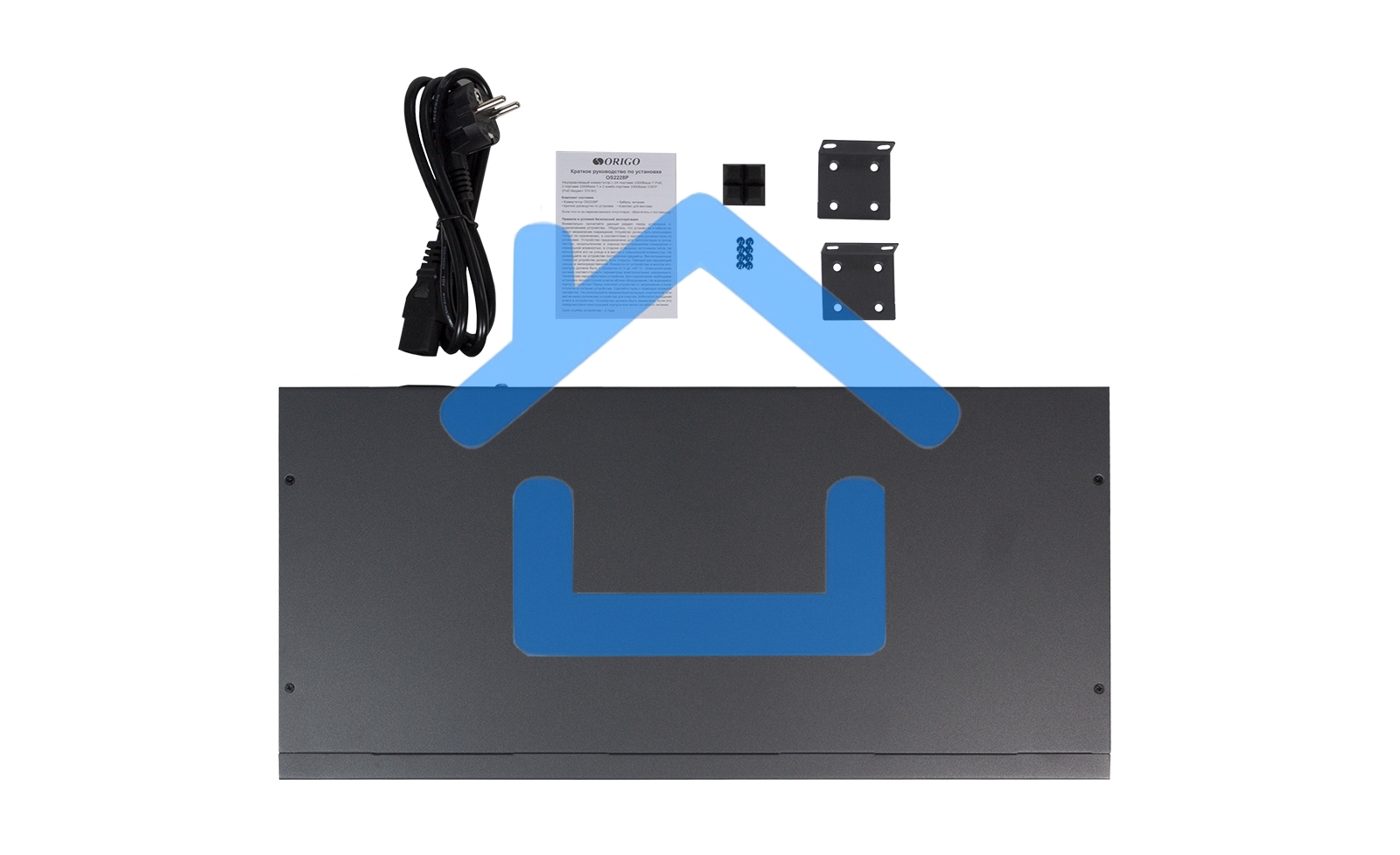Коммутатор Origo OS2228P/370W OS2228P/370W/B1A (L2) 26x1Гбит/с 2SFP 24PoE+ 370W неуправляемый