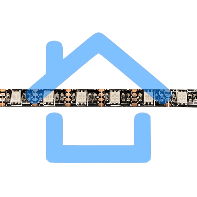 Лента LED с USB коннектором 5 В, 10 мм, IP65, SMD 5050, 60 LED/m, цвет свечения RGB