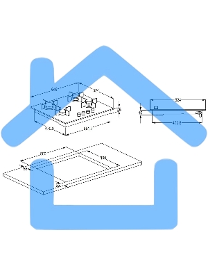 Газовая варочная панель Beko HINW 64229 S, черный