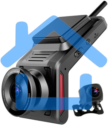 Видеорегистратор TrendVision Online Cloud 4G черный 1080x1920 1080p 140гр. GPS SL8521E