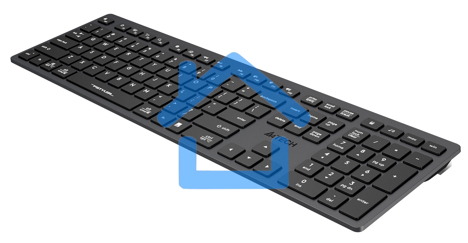 Клавиатура A4Tech Fstyler FX50 проводная, USB, серый