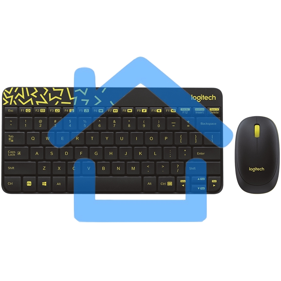 Клавиатура + мышь Logitech Wireless Desktop MK240 Nano Black Retail Combo
