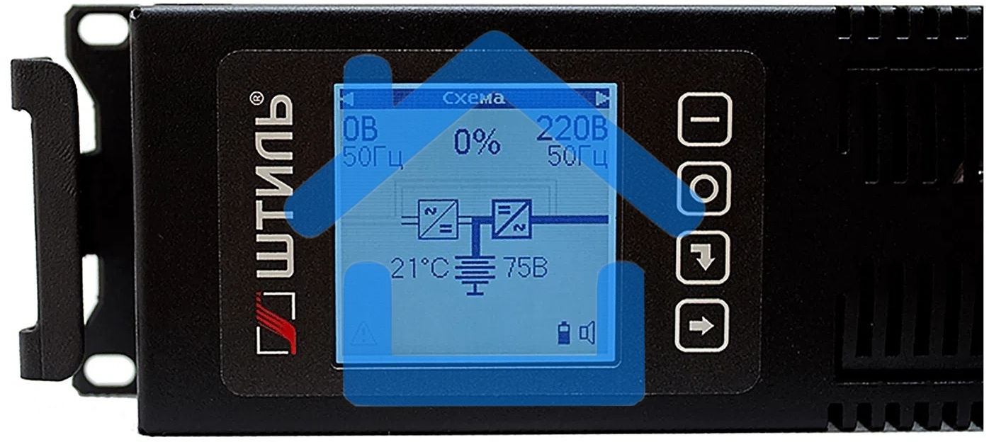 Источник бесперебойного питания ШТИЛЬ 2000 ВА; on-line; батарея: 72В, int, ext (no incl; 2U; rack / tower