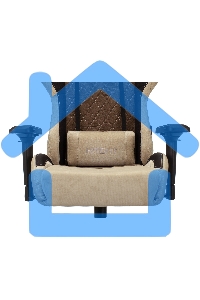 Кресло игровое Бюрократ VIKING 7 KNIGHT BR FABRIC коричневый текстиль/эко.кожа крестовина металл/пластик