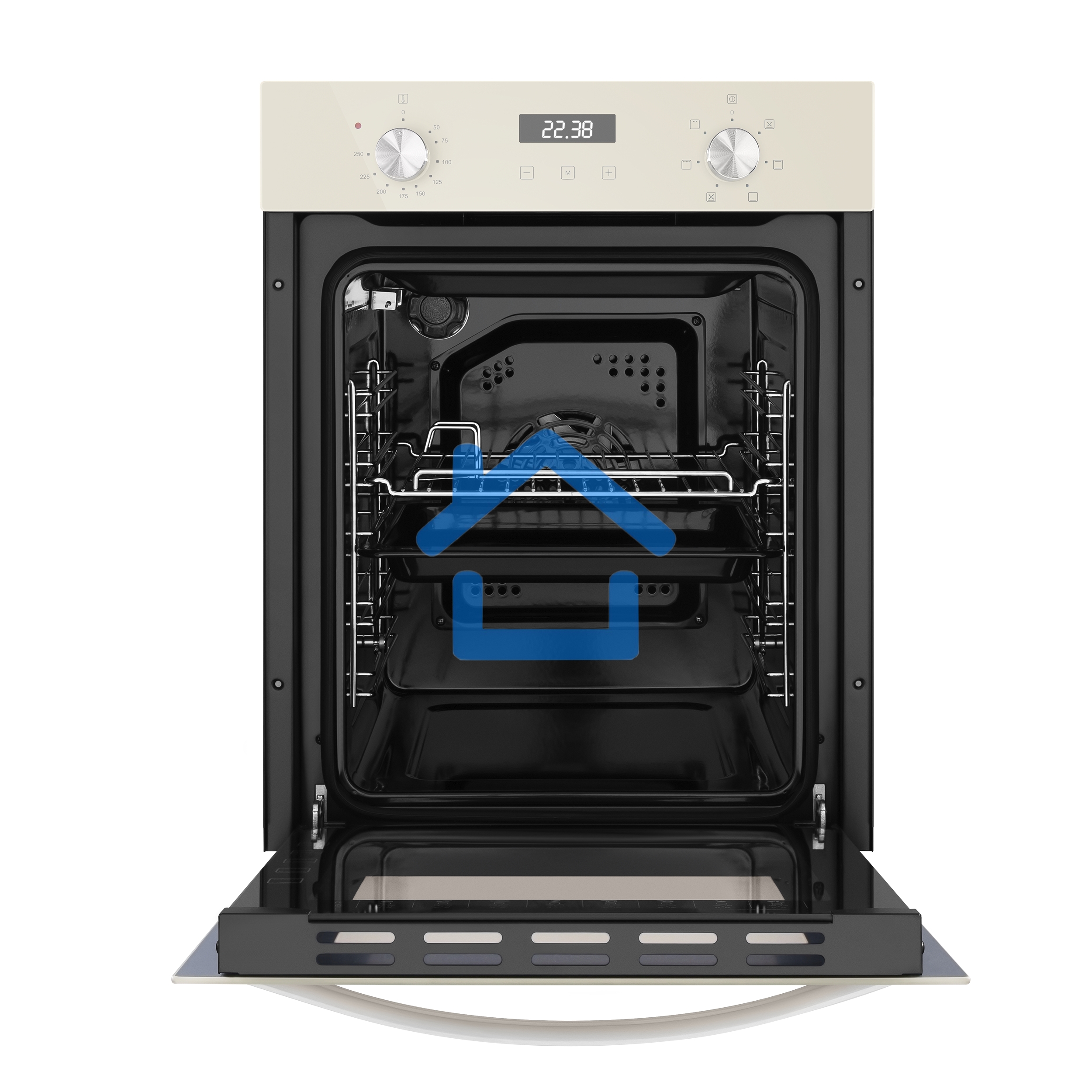 Шкаф духовой электрический Maunfeld EOEM516BG, 45 см, 51 л, бежевый, встраиваемый