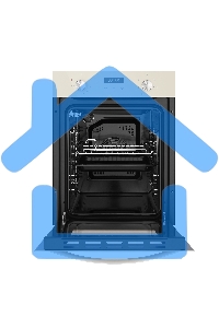 Шкаф духовой электрический Maunfeld EOEM516BG, 45 см, 51 л, бежевый, встраиваемый