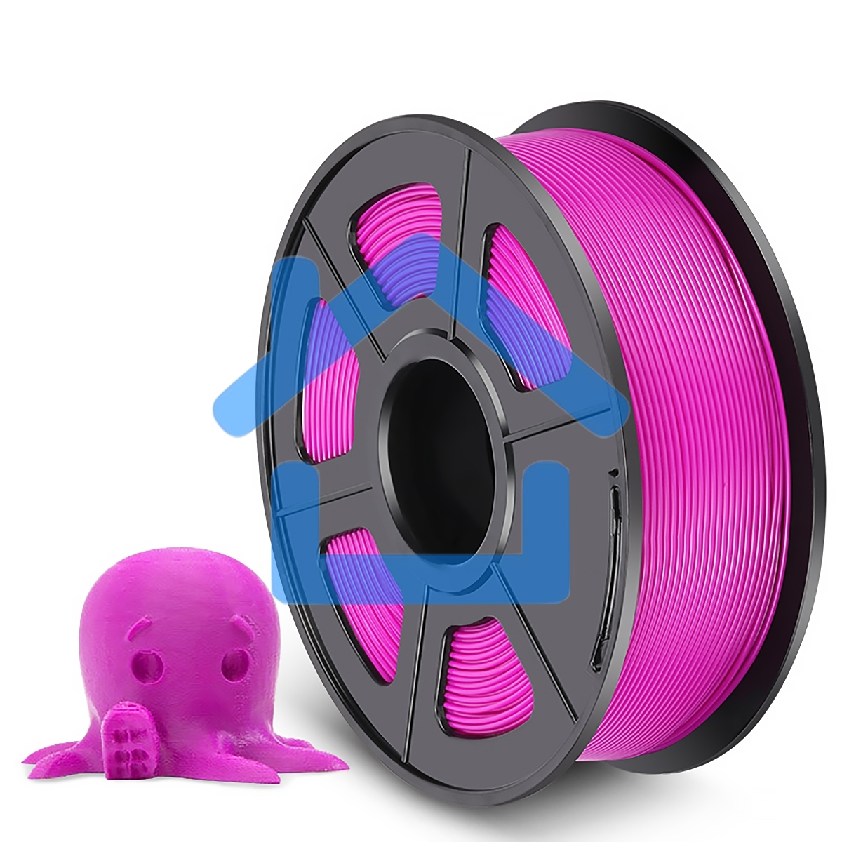 Филамент NVPRINT PLA Fuchsia для 3D печати диаметр 1.75мм длина 330 метров масса 1 кг