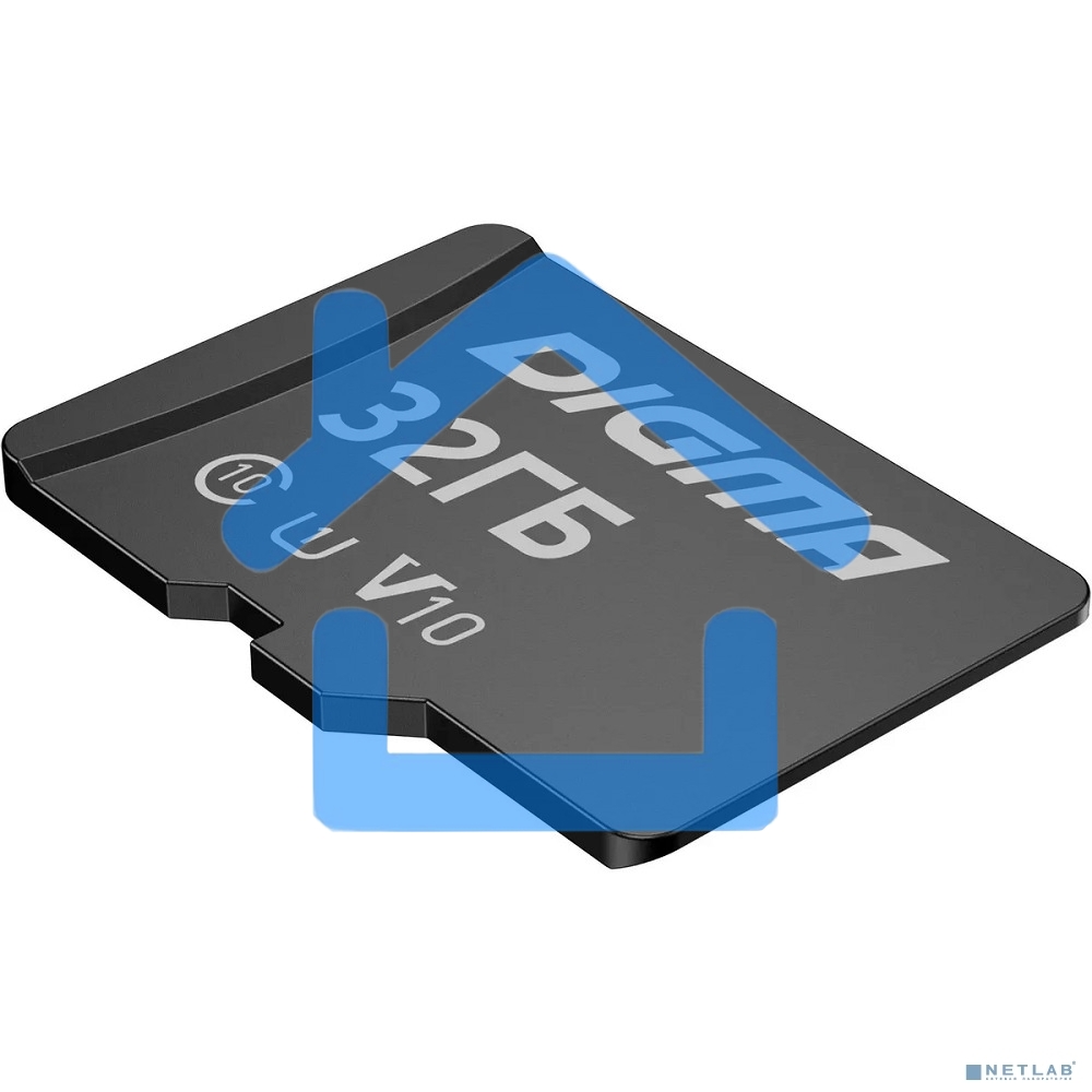 Флеш карта microSDXC 32Gb Class10 Digma CARD10 + adapter