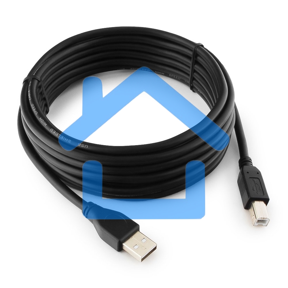 Кабель Gembird CCP-USB2-AMBM-15 USB 2.0 кабель PRO для соед. 4.5м AM/BM позол. контакты, пакет