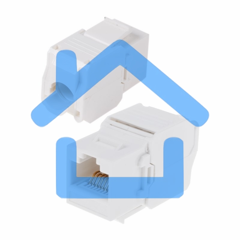 Модуль Rexant Keystone Jack RJ-45(8P8C), UTP неэкранированный, кат.5e, тип 90 градусов, самозажимной, белый