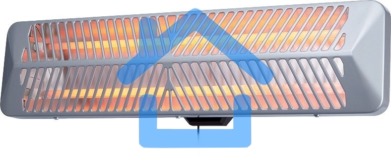 Обогреватель инфракрасный Ballu BIH-LW2-1.5 серый, кварцевый, 1500 Вт, 25 м2