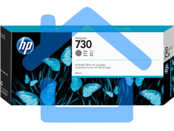 Картридж струйный HP 730 300-ml серый Ink Cartridge