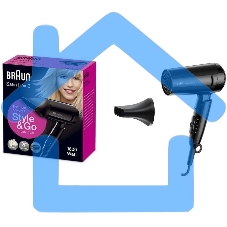 Фен Braun BRHD350E 1600Вт черный