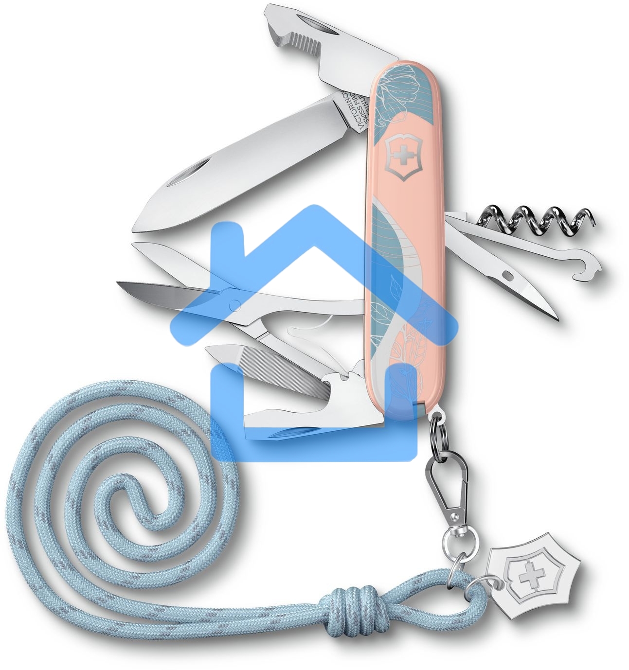 Нож перочинный Victorinox Companion Paris Style (1.3909.E221) 91мм 16функц. розовый с чехлом подар.коробка