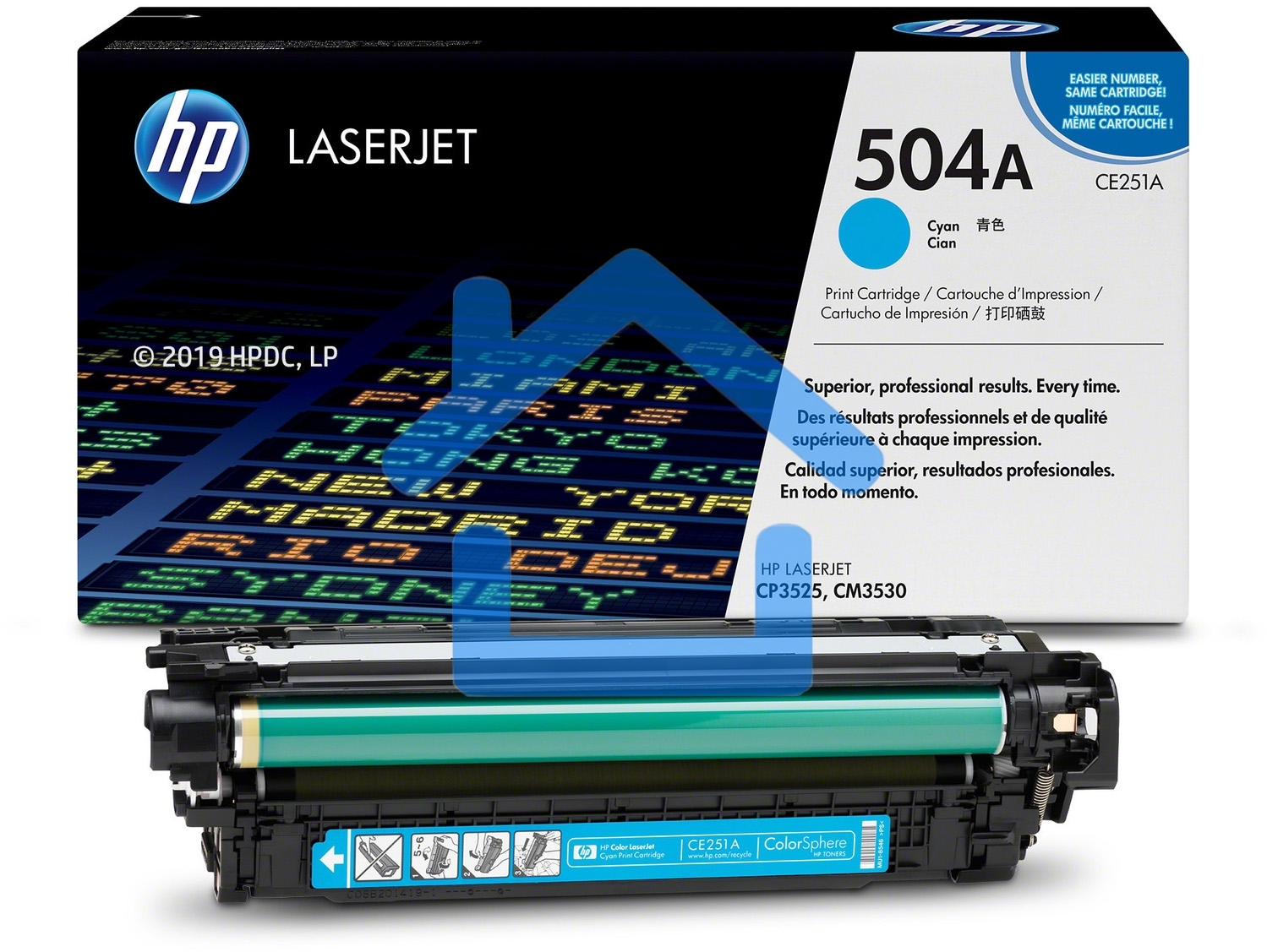 Картридж лазерный HP CE251A голубой для CLJ CM3530/CP3525 7000стр.