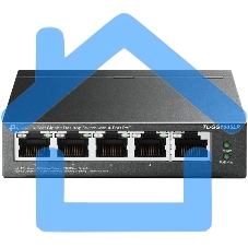 Коммутатор TP-Link 8-Port 10/100Mbps Unmanaged Switch with 4-Port PoE, metal case, desktop mount, PoE budget 41W.