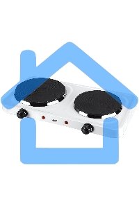 Плитка электрическая двухконфорочная Atlanta ATH-1740 белый